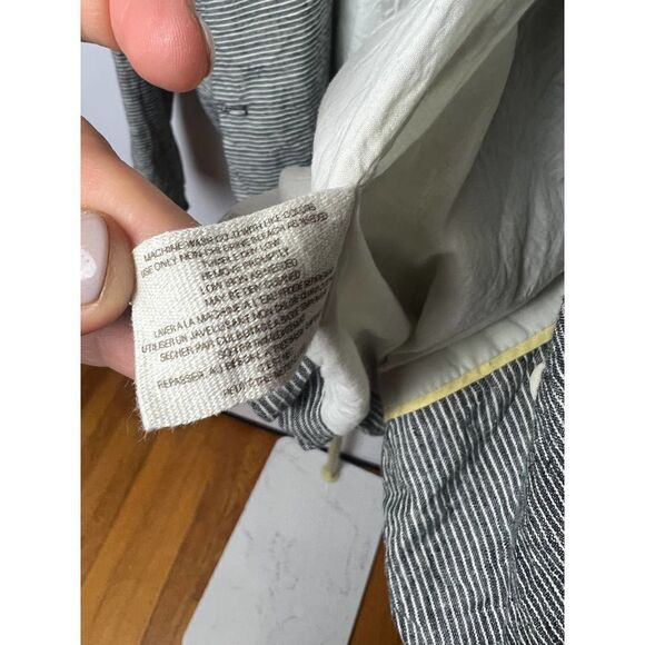 Anthropologie Daughters of Liberation Linen Striped Jacket Sz. 4 - Picture 5 of 7
